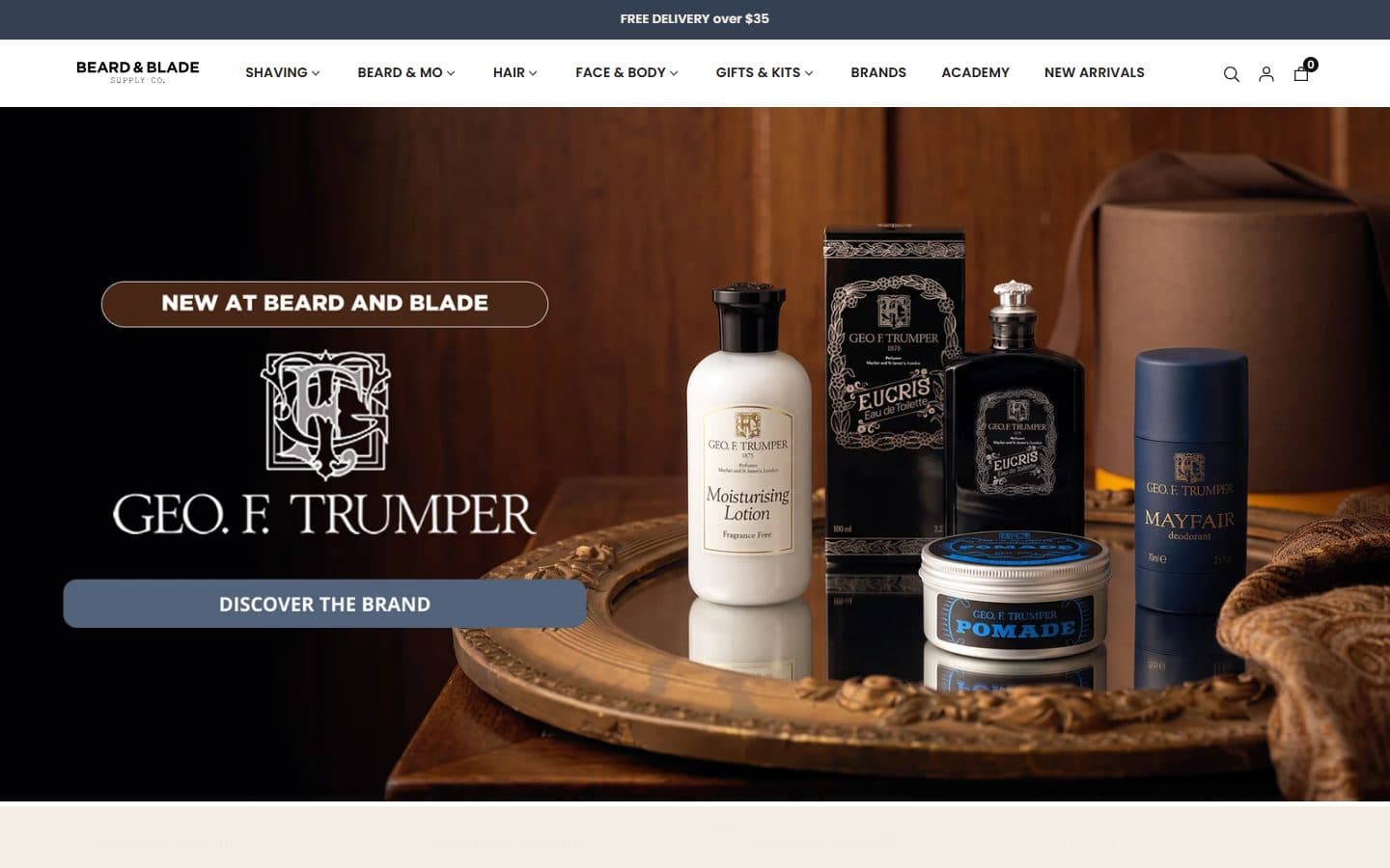 Beard & Blade website preview