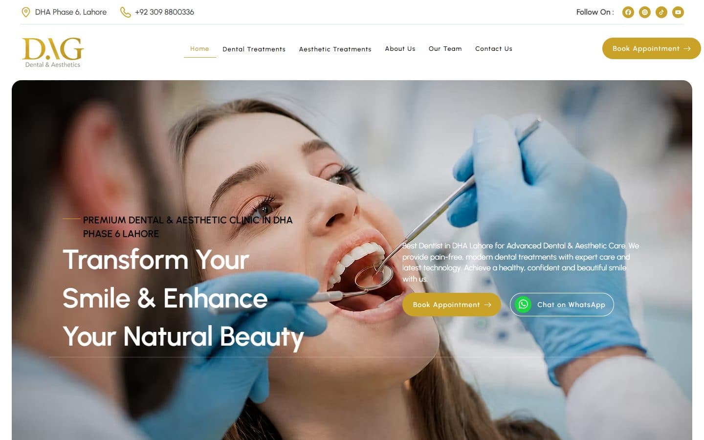 DAG Clinic website preview