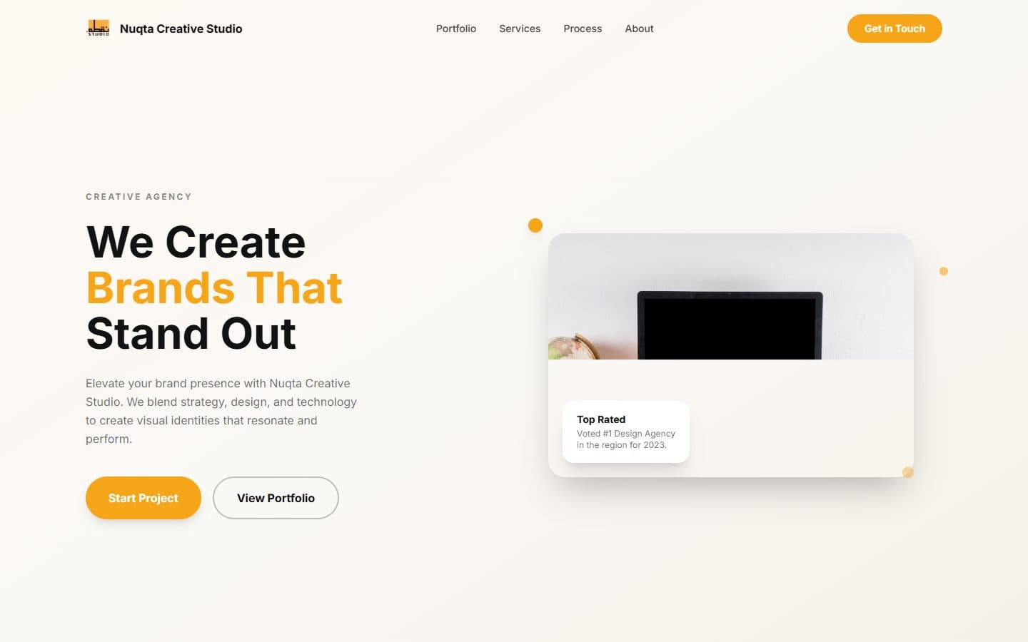 Nuqta Creative Studio website preview